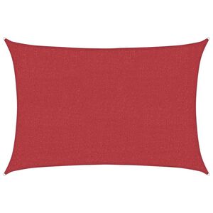 vidaXL Uždanga nuo saulės, raudonos spalvos, 2x2,5m, HDPE, 160g/m&sup2;