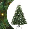 vidaXL Dirbtinė Kalėdų eglutė su 150 LED Žalia 150 cm PE ir PVC