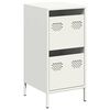 vidaXL indauja Balta 35x39x73,5 cm &Scaron;altai valcuotas plienas