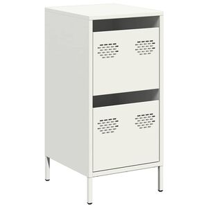 vidaXL indauja Balta 35x39x73,5 cm &Scaron;altai valcuotas plienas