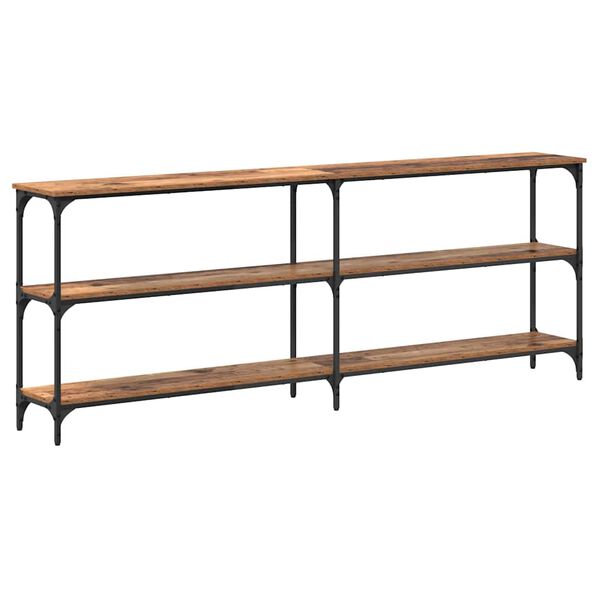 vidaXL Konsolinis stalas Senovinis medis 200 x 29 x 75 cm