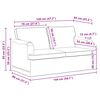 vidaXL Sofa &Scaron;viesiai pilka 144 x 80 x 85 cm audinys