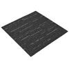 vidaXL Kilimų plytelė Dryžuota Juoda 50 x 50 cm 20 pcs PP ir Bitumas