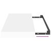 vidaXL Pakabinamos sieninės lentynos, 2vnt., baltos, 50x23x3,8cm, MDF