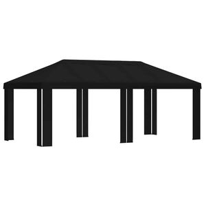 vidaXL Paviljono uždanga 6 x 3 m Juoda Poliesteris 190