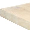 vidaXL Valgomojo stalas, 140x70x75cm, baltintos mango med. masyvas