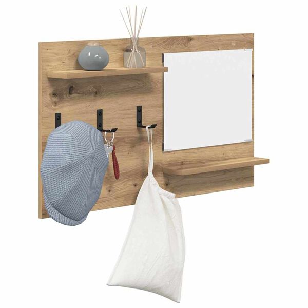 vidaXL Prikabinamas paltas Amatininkų ąžuolas 90 x 10 x 50 cm