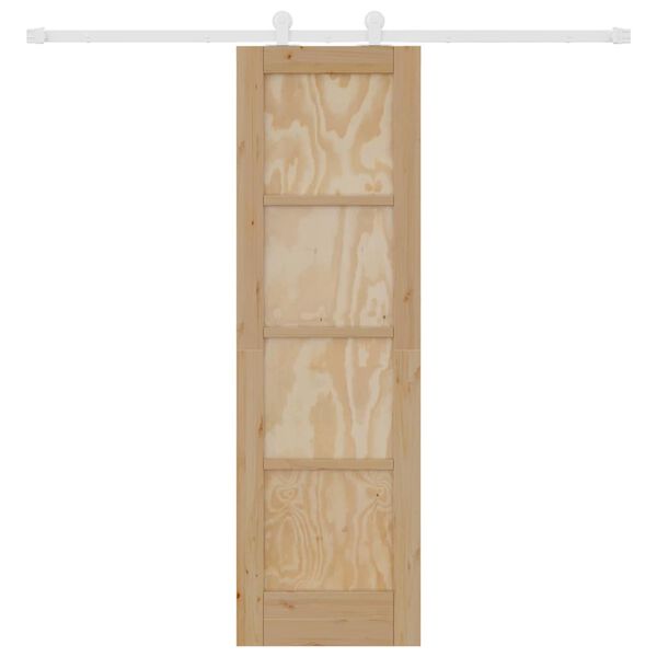 vidaXL Slankios durys ORKDAL Ruda 61 x 198,5 cm Kietos pu&scaron;ies mediena