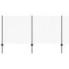 vidaXL Grandininis apsaugos tinklas su stulpeliu 10 x 1 m (P x A)