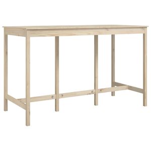 vidaXL Baro stalas, 180x80x110cm, pu&scaron;ies medienos masyvas