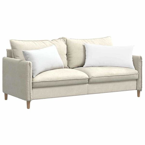 vidaXL Sofa Pagalvės 2 pcs Balta 80 x 40 cm audinys