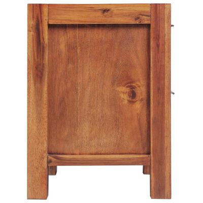 vidaXL Naktinis staliukas, akacijos mediena, rudas, 45x42x58 cm