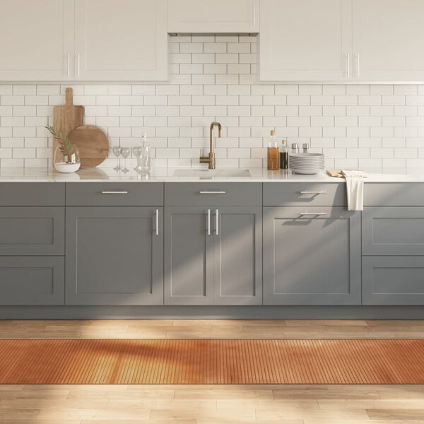 vidaXL Kilimas, natūralios spalvos, 60x500cm, bambukas, stačiakampis