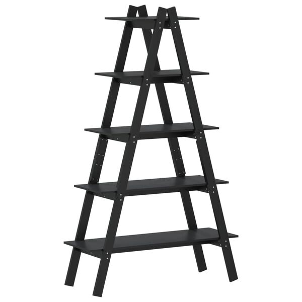 vidaXL Lentyna, 5 aukštų, 110x40x180,5cm, pušies masyvas, A formos