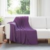 vidaXL Mesti antklodės 6 pcs Violetinė 170 x 130 cm Flysas