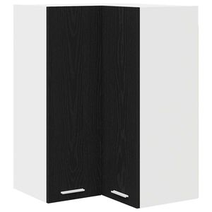 vidaXL Pakabinama spintelė Juodas ąžuolas ir baltas 57 x 57 x 80 cm