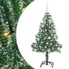 vidaXL Dirbtinė Kalėdų Eglė Su Sniegu ir LED &Scaron;viesa su 150 LED 150 cm