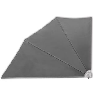 vidaXL Sulankstoma &scaron;oninė balkono markizė, pilka, 160x240cm