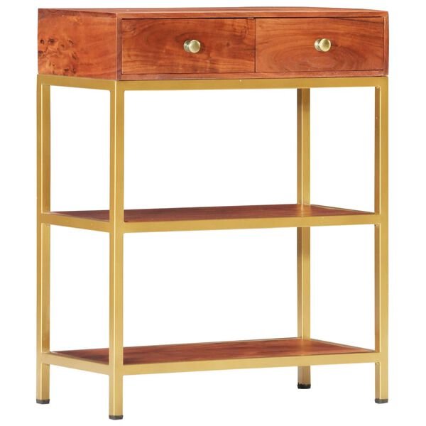 vidaXL Konsolinis staliukas, 60x30x75cm, akacijos medienos masyvas