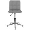 vidaXL Pasukama valgomojo kėdė, pilkos spalvos, dirbtinė oda (334400)