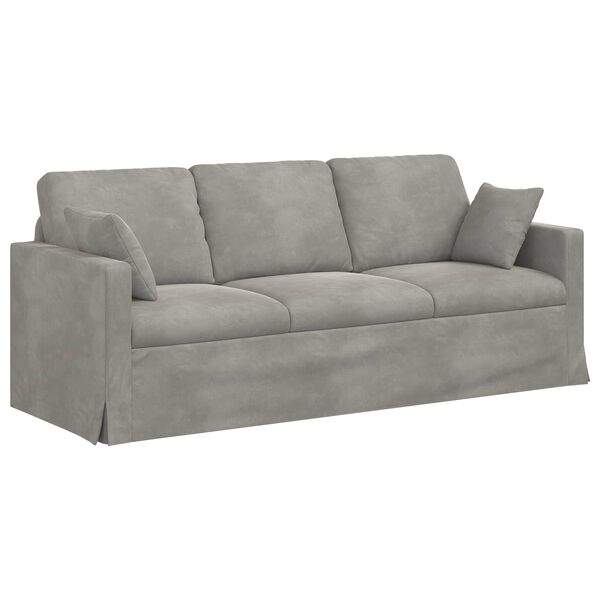 vidaXL Sofa &Scaron;viesiai pilka Bendri matmenys: 198 x 78 cm (P X G x A)