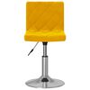 vidaXL Baro taburetė, garstyčių geltonos spalvos, aksomas