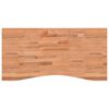 vidaXL Ra&scaron;omojo stalo stalvir&scaron;is, 100x(45&ndash;50)x2,5cm, bukmedžio masyvas
