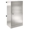 vidaXL mailbox su durimis Sidabro 30 x 20 x 55 cm Nerūdijantis Plienas