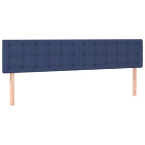vidaXL Galvūgaliai, mėlynas, 160x5x78/88 cm, audinys