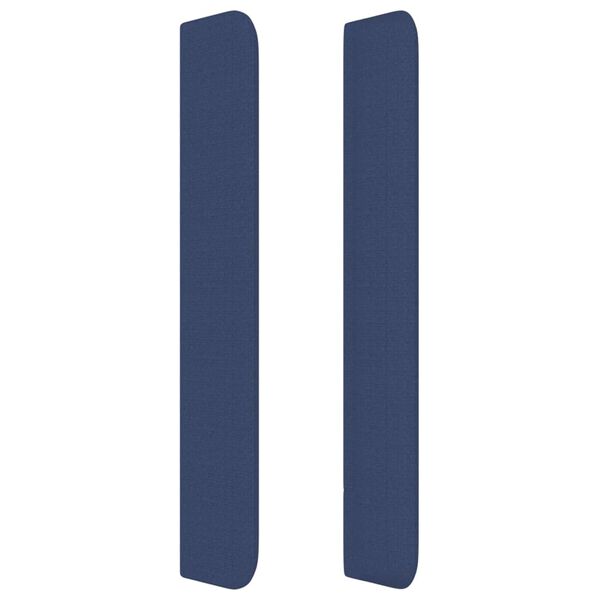 vidaXL Galvūgalis su auselėmis, mėlynas, 103x16x118/128cm, audinys