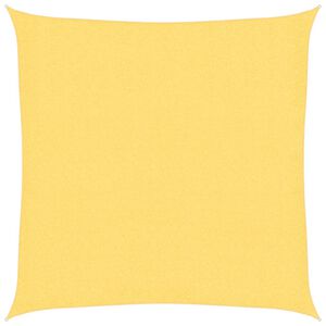 vidaXL Tentas nuo saulės, smėl. sp., 2x2 m, HDPE, kvadrato formos