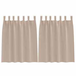 vidaXL Užuolaidos su žiedais, blokuojančios &scaron;viesą 2 pcs Taupe