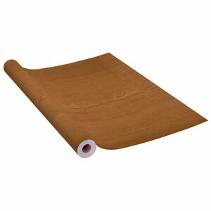 vidaXL Lipni plėvelė baldams, ąžuolo spalvos, 500x90cm, PVC