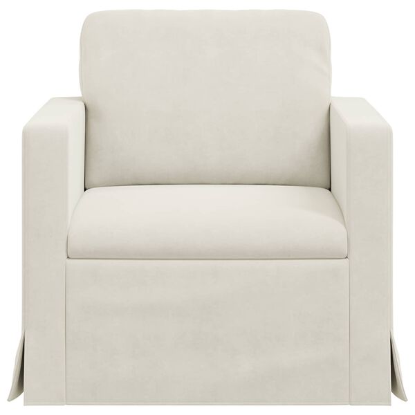 vidaXL Sofa Kreminė Bendri matmenys: 78 x 78 cm (P X G x A) Aksomas