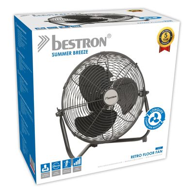 Bestron Pastatomas ventiliatorius, juodos spalvos, 35cm, 55W, DFA30