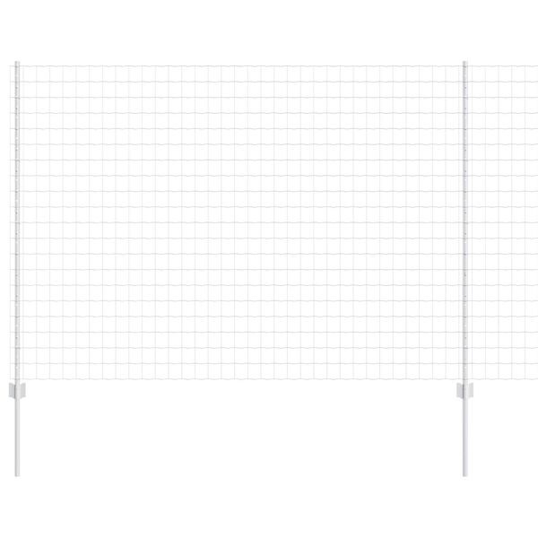 vidaXL Tvora ir stulpas Sidabro 1,5 x 10 m Plienas