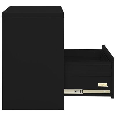 vidaXL Spintelė dokumentams, juodos spalvos, 90x46x72,5cm, plienas
