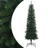 vidaXL Artificial Slim Christmas Tree 150 cm PE ir PVC Žalia