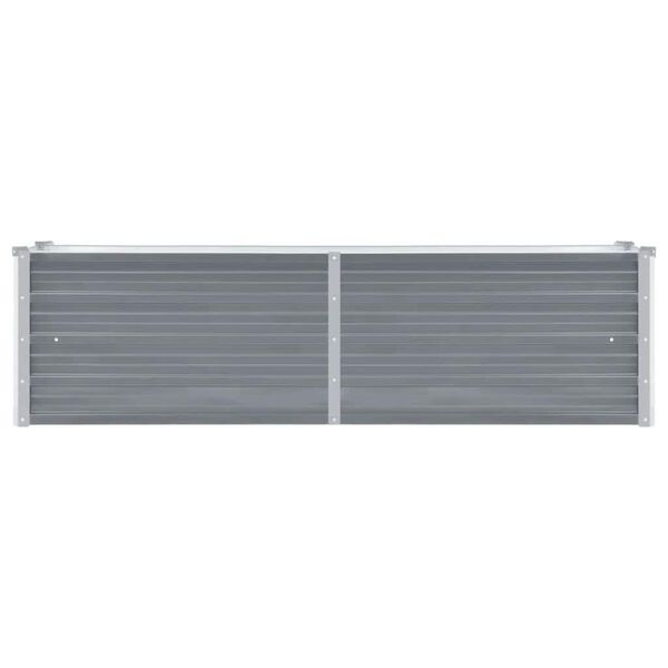 vidaXL Lovelis, pilkas, galvanizuotas plienas, 160x40x45cm
