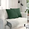 vidaXL Sofa Pagalvės 2 pcs Tamsiai žalia 50 x 50 cm Kordūrinis audinys