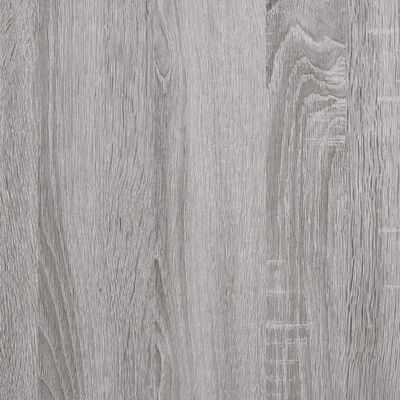 vidaXL Vinilinių plokštelių spintelė, pilka, 84,5x38x89cm, mediena