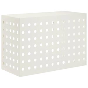 vidaXL Kondicionierių uždangalas Balta 90 x 40 x 60 cm Plienas
