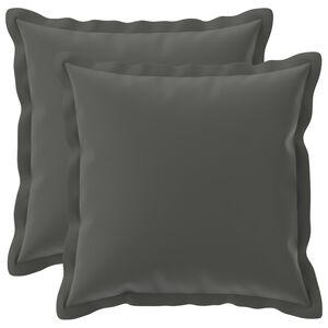vidaXL Pagalvėlės užvalkalas 2 vnt. HOUTEN Antracito 30 x 30 cm