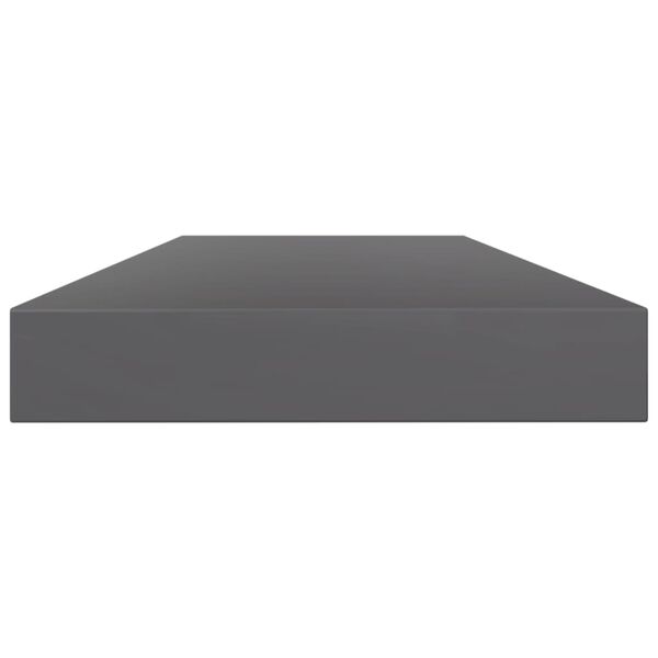 vidaXL Knygų lentynos plok&scaron;tės, 8vnt., pilkos, 80x10x1,5cm, MDP