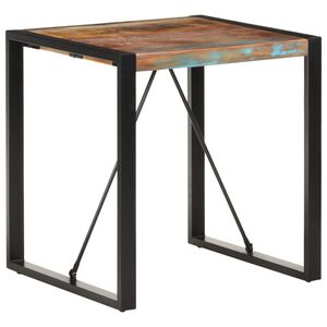 vidaXL Valgomojo stalas, 70x70x75cm, perdirbtos medienos masyvas