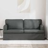 vidaXL Sofa Tamsiai pilka 142 x 80 x 85 cm audinys