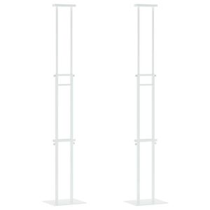 vidaXL Prekybos parodos stendai 2 vnt. Balta 30 x 23,5 x 210 cm