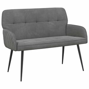 vidaXL Dvivietė sofa su metalinėmis kojelėmis 2 vietos Tamsiai pilka