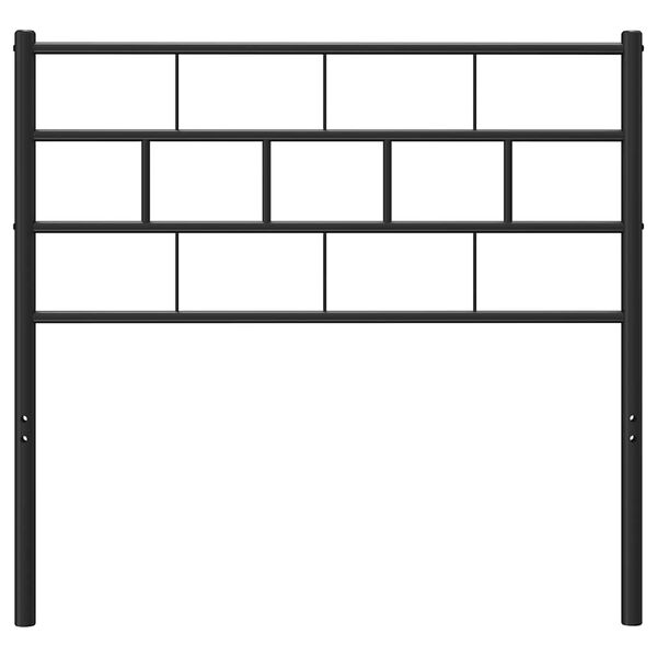 vidaXL Metalinis pakaitinis galvūgalis, juodos spalvos, 75cm