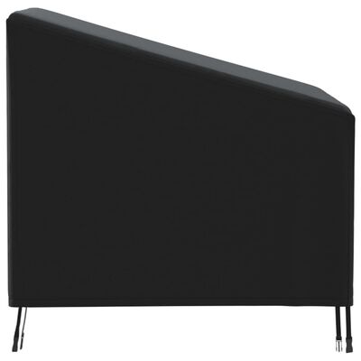 vidaXL Sodo kėdės uždangalas, juodas, 90x90x50/75cm, 420D oksfordas